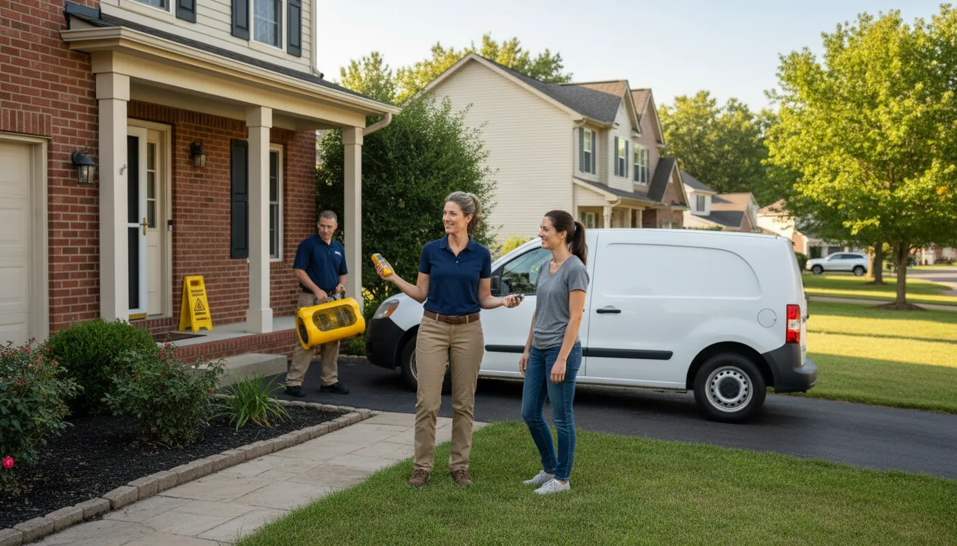 Residential water damage restoration in Washington